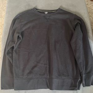 Youth boys size husky 14/16 XL. Plain black crew neck hoodie. GUC! No stains!